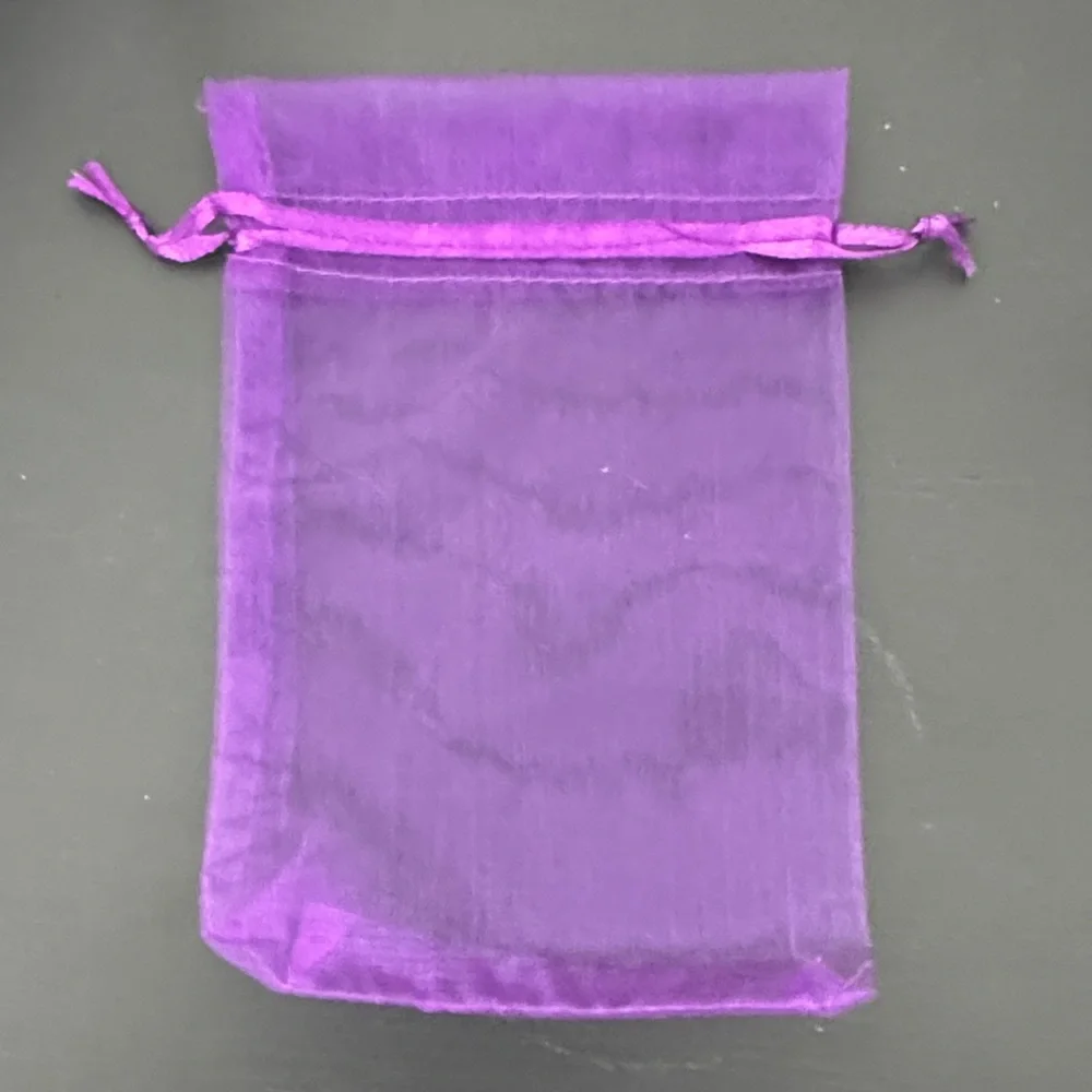 Purple and Blue Organza Gift Bags with Containers